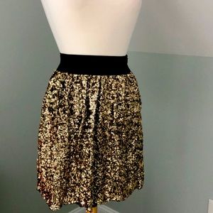 Gold Sequin skirt